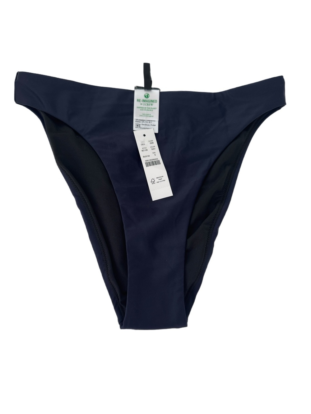 J. Crew Navy Bikini Bottoms BC126 Small